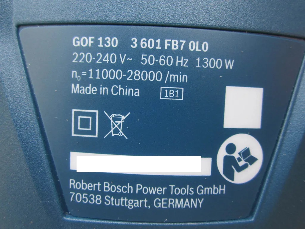 เร้าเตอร์1/4 GOF130 BOSCH