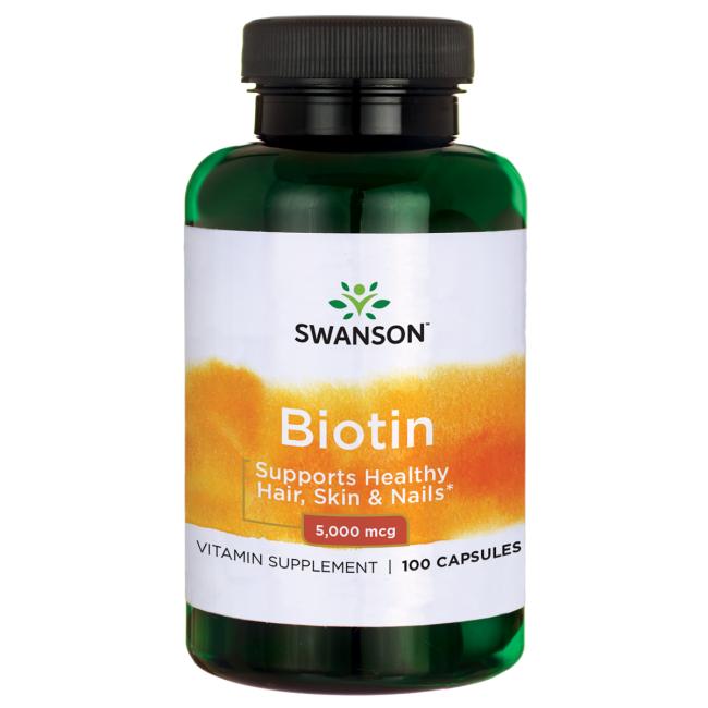 Swanson Premium Biotin 5 mg 100 Capsule