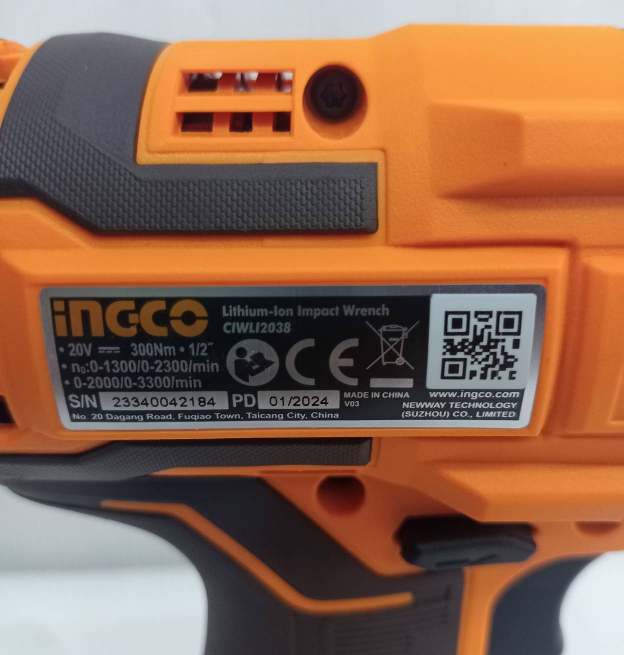 บล็อกกระแทก1/2 20V CIWLI2038 INGCO ครบชุด