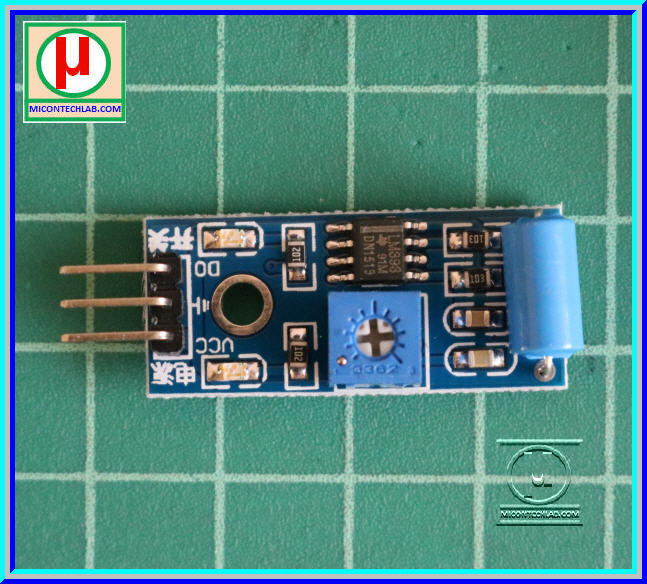 1x เซ็นเซอร์ตรวจจับการสั่นสะเทือน SW-420 (Vibration Sensor)