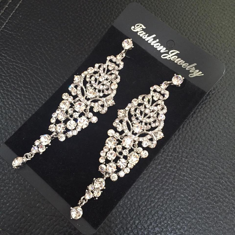 (พร้อมส่ง) ต่างหู 090 (เข็ม) ต่างหูนางงาม