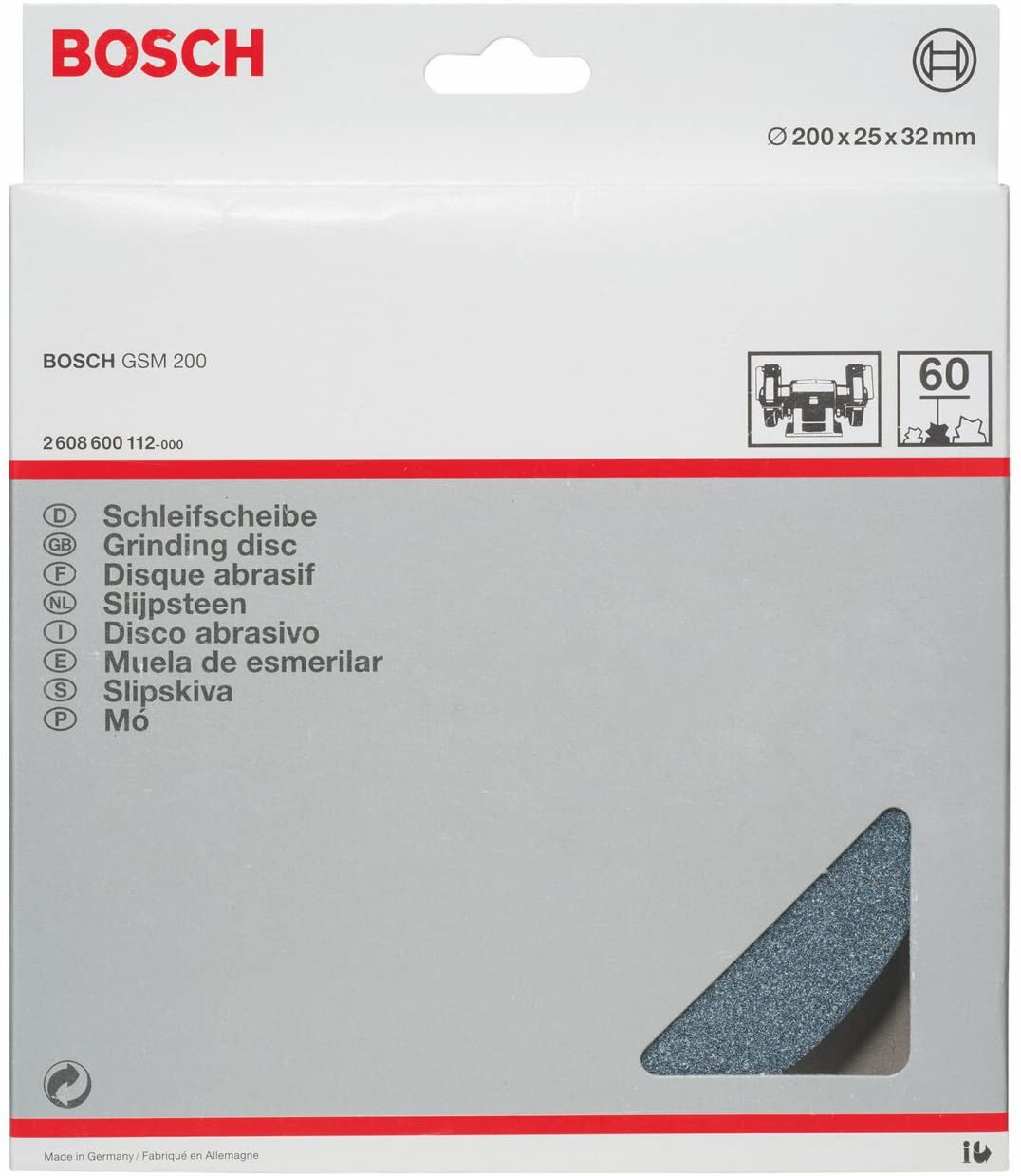 หินกลม8" G60 BOSCH