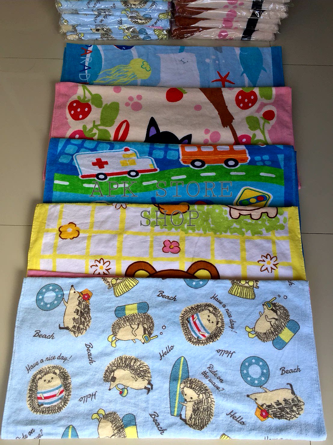 ขายส่ง ผ้าเช็ดตัว คอตตอนญี่ปุ่น A #JP90 ส่ง 90 บาท
