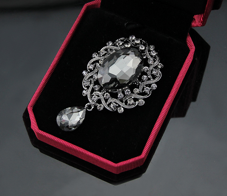 (พร้อมส่ง) เข็มกลัด 078 สีดำ