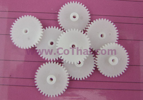 เฟือง พลาสติก สีขาว 36T2A v0.5 3.8(1.4)x19x1.95