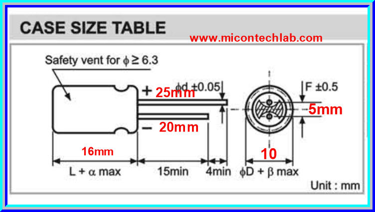 1x คาปาซิเตอร์อิเล็กทรอไลท์ 470 uF 35V (Capacitor)