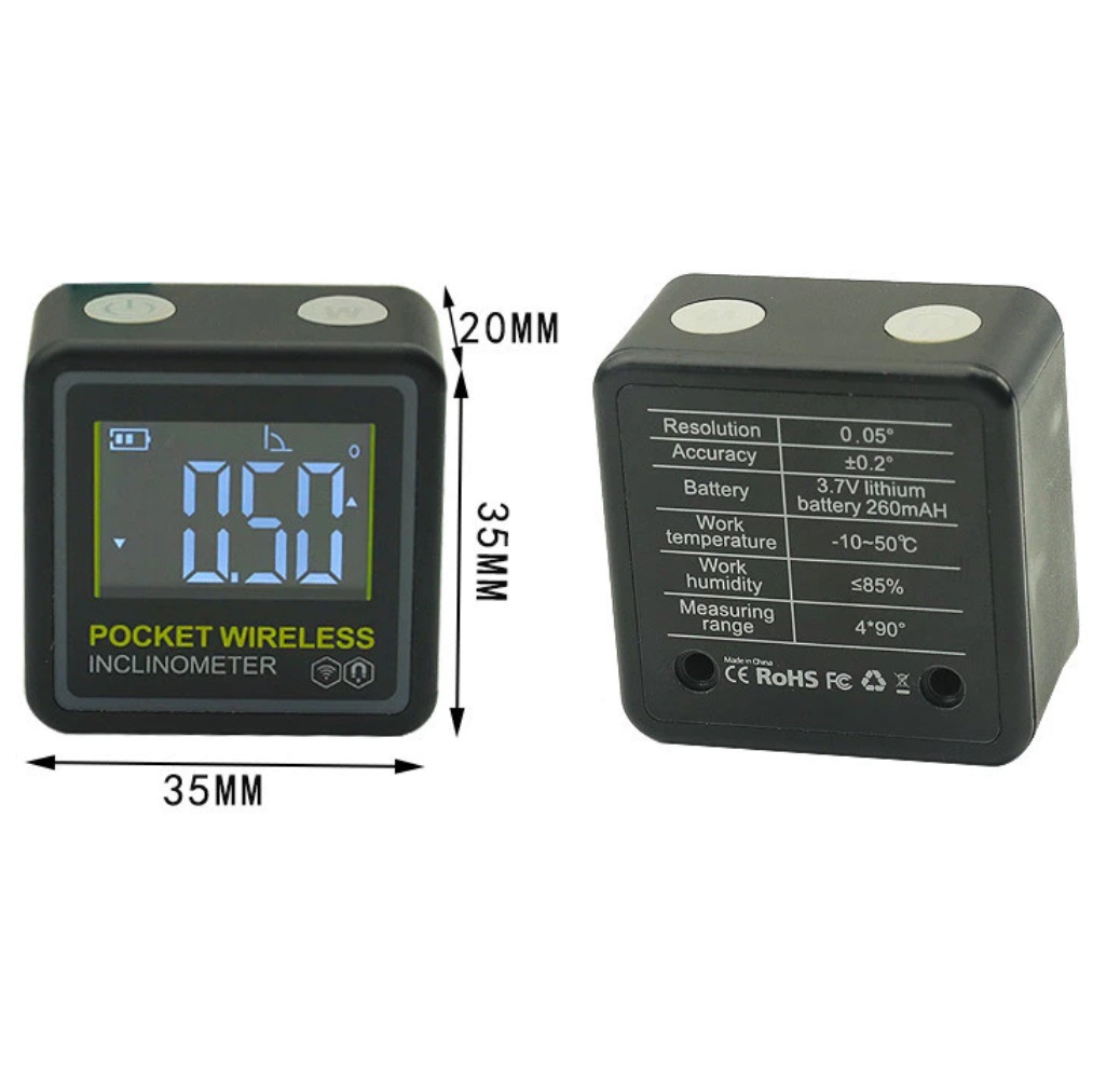 ระดับน้ำดิจิตอลมินิ รุ่น DC204 (เชื่อมต่อบลูทูธได้)