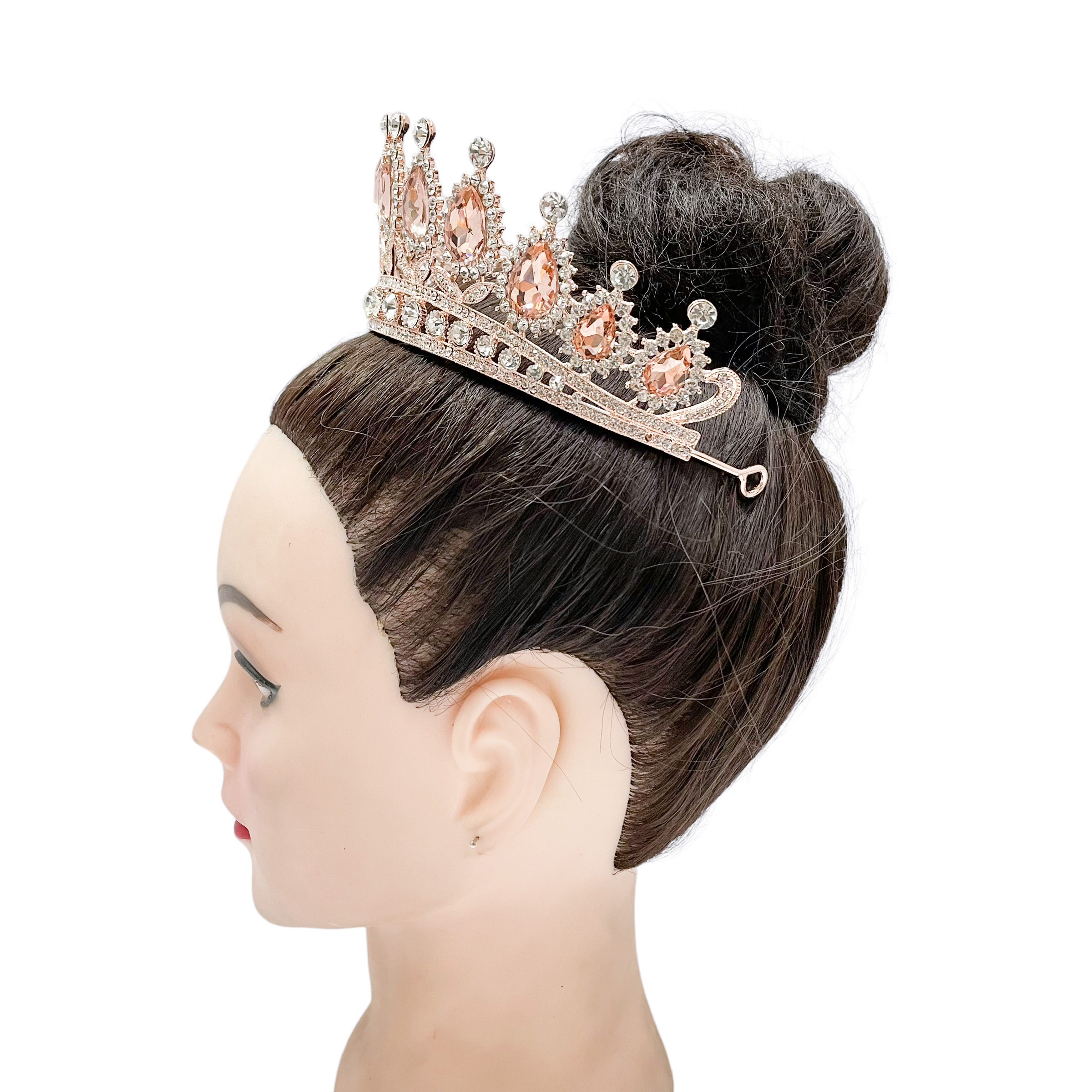 (พร้อมส่ง) เทียร่า 254 สีส้ม มงกุฎนางงาม งานสวย ปราณีต QCเพชรทุกเม็ด สินค้าพร้อมส่งจากไทย