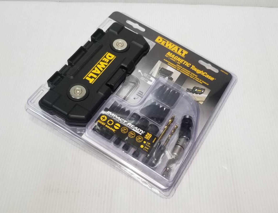 ชุดดอกไขควง20ชิ้น+กล่อง Magnetic ToughCase DWMTCIR20 DEWALT