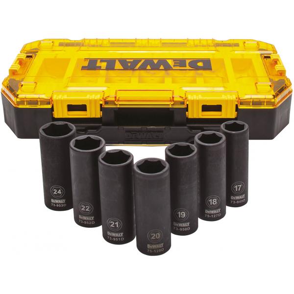 ชุดลูกบล็อกยาว1/2 7ตัวชุด DWMT74737 DEWALT