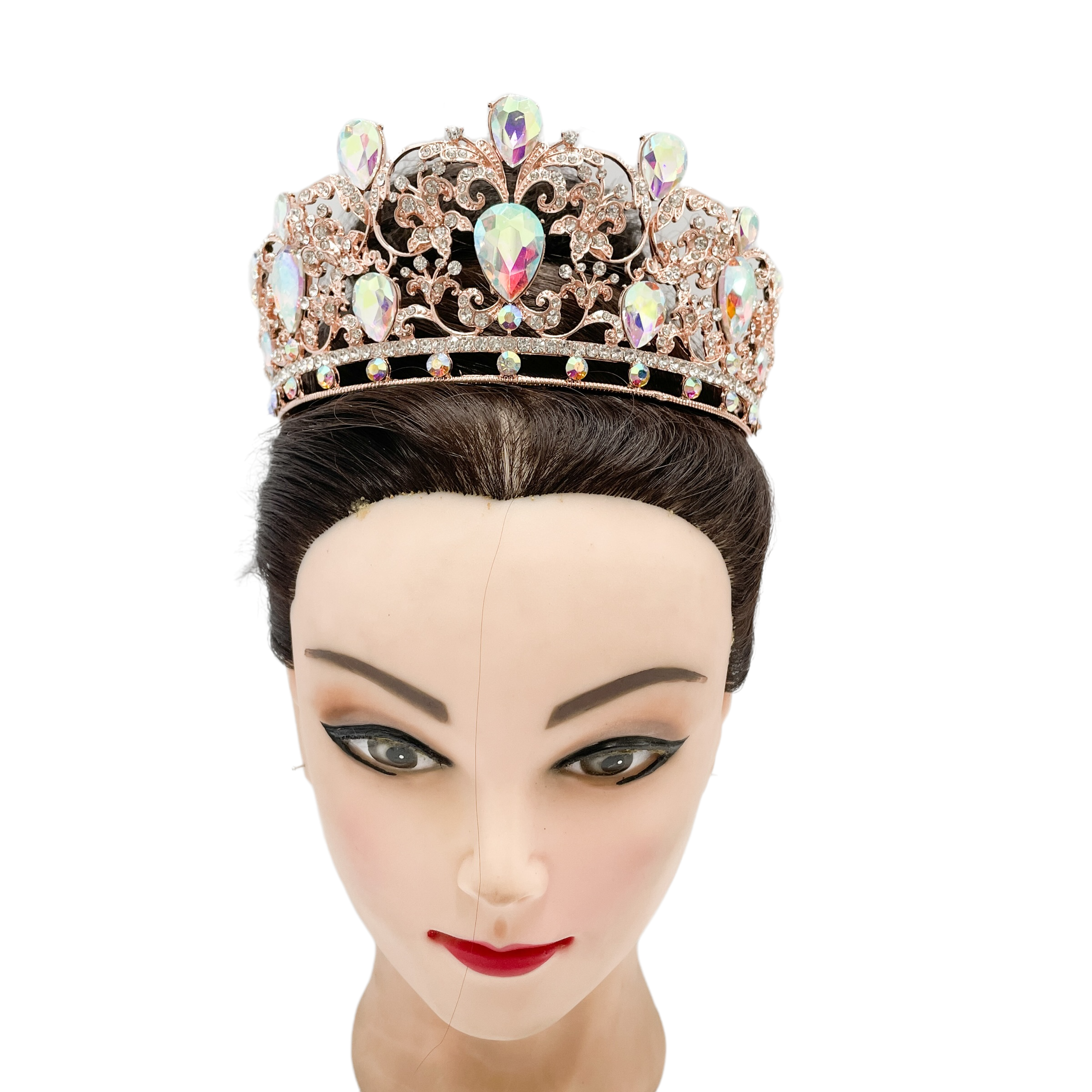 (พร้อมส่ง) เทียร่า 350 สีโรสโกลด์ งานสวย ปราณีต QCเพชรทุกเม็ด สินค้าพร้อมส่งจากไทย