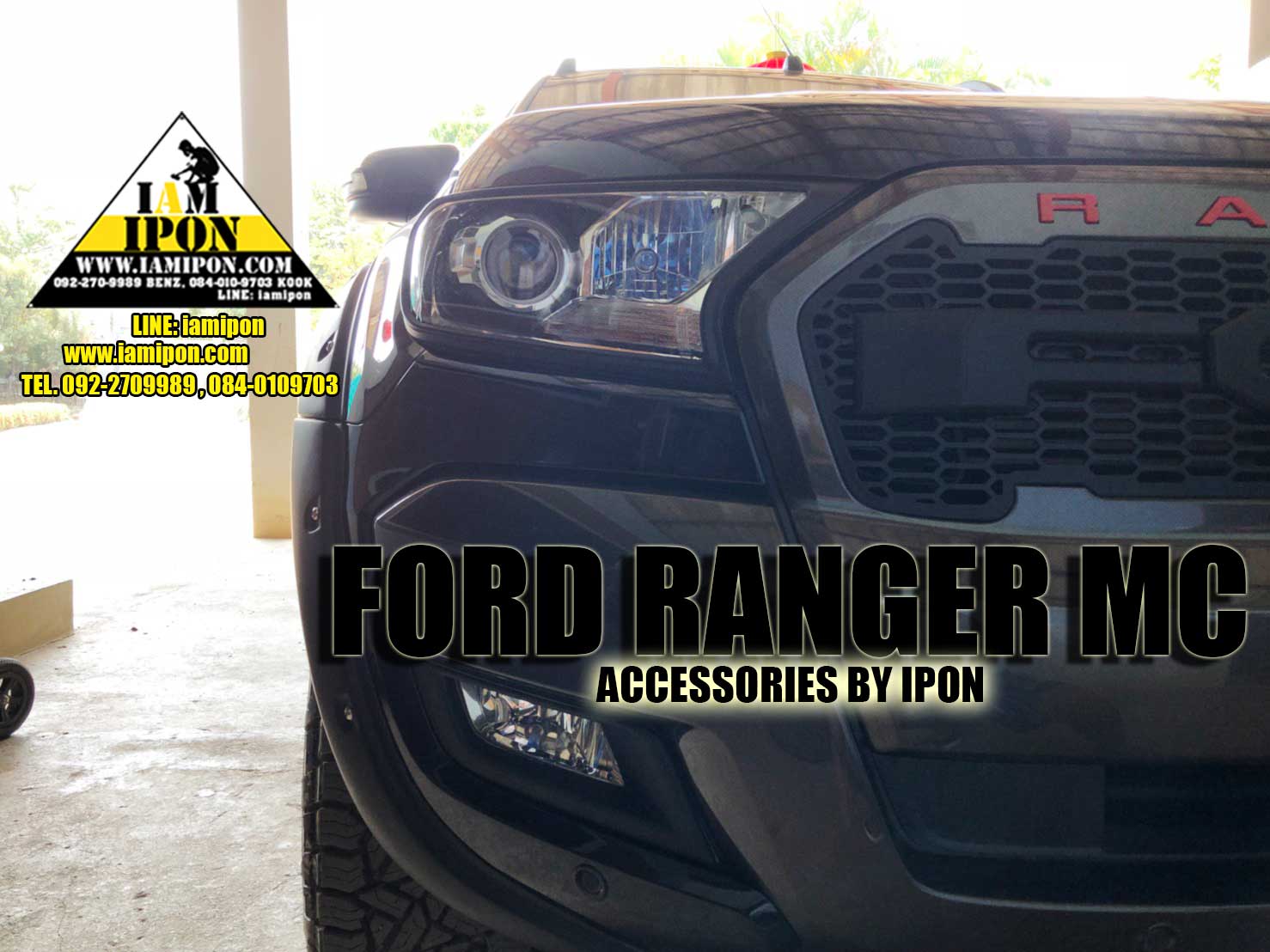 HEAD LAMP COVER FORD RANGER MC 2015 FLATBLACK ครอบไฟหน้าดำด้านฟอร์ดเรนเจอร์เอ็มซี 2015