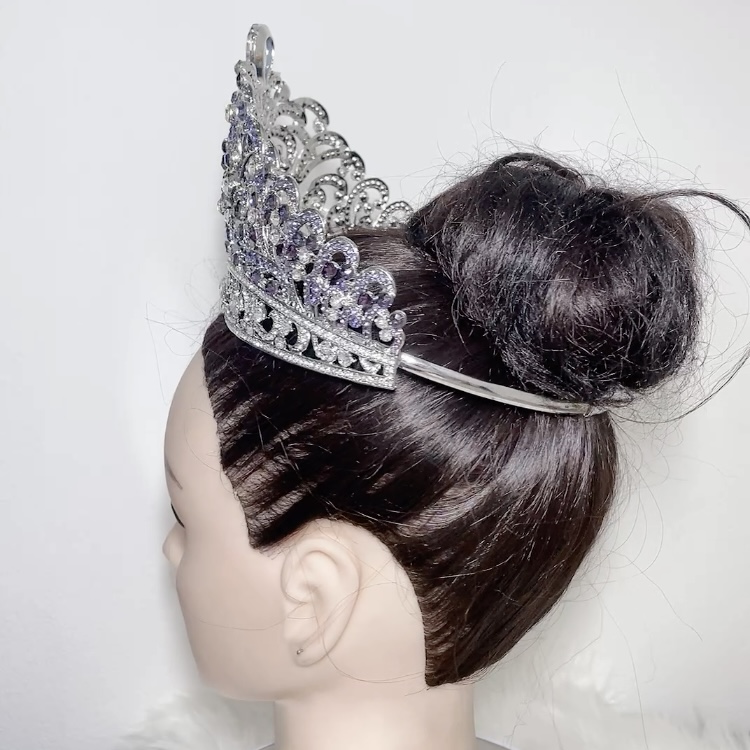 (พร้อมส่งจากไทย) มงกุฏ 112 มงกุฎมิสยูนิเวิร์ส 2022 สีม่วงเงิน