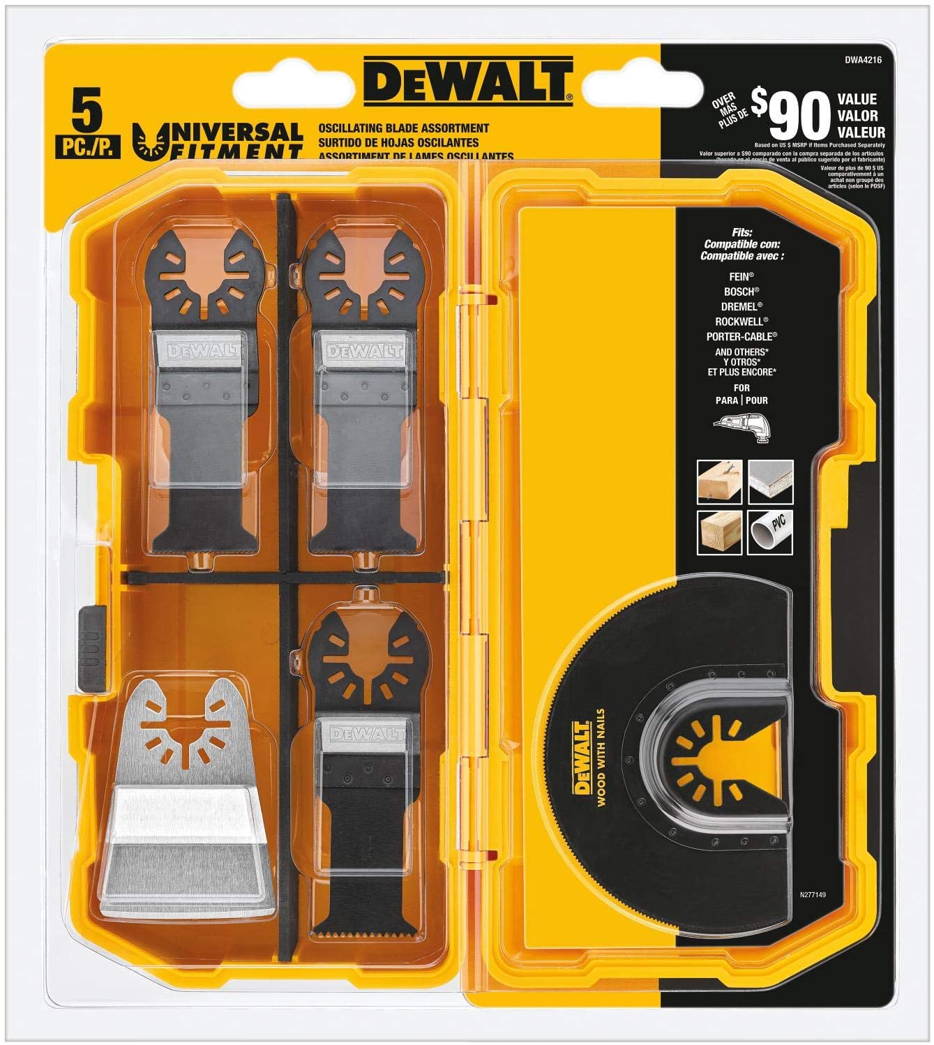 ใบมัลติทูล Universalfitment DWA4216 DEWALT