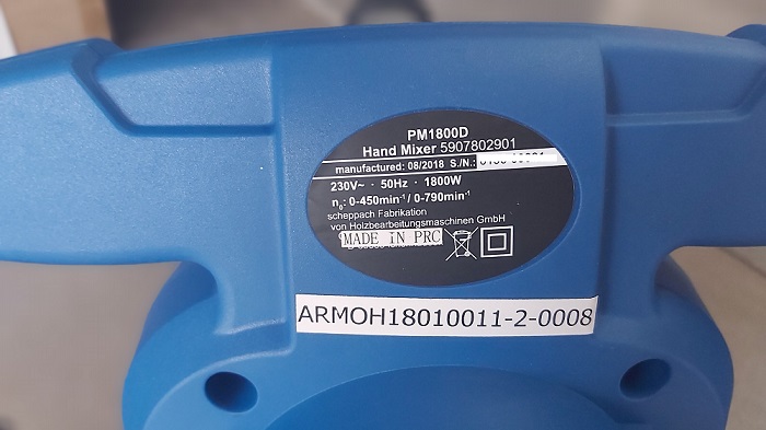 เครื่องปั่นผสมปูนซีเมนต์ PM1800D SCHEPPACH