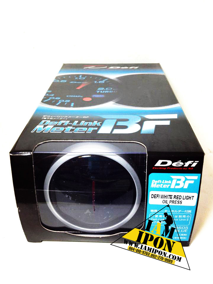 DEFI-LINK METER BF WHITE RED LIGHT OIL PRESS