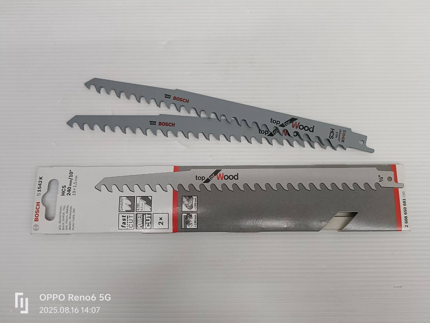 ใบเซเบอร์ S1542K BOSCH 2608650681