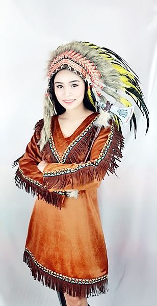 ชุดอินเดียแดงหญิง