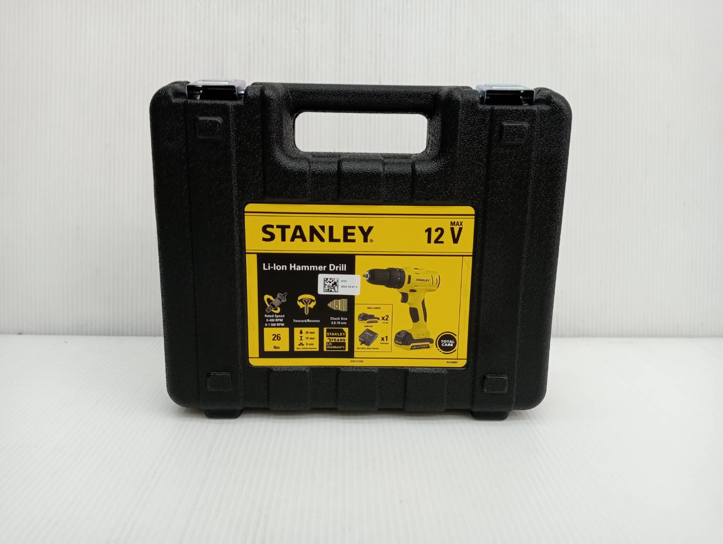 STANLEY รุ่น SCH121S2K-B1 สว่านกระแทกไร้สาย 12V Max พร้อมแบตเตอรี่ 1.5AH*2