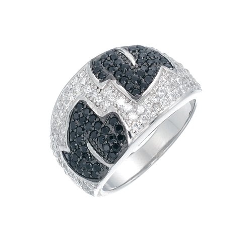 แหวนเงินแท้925เพรชประดับเพรชแท้สวิส เกรดดี น้ำใส