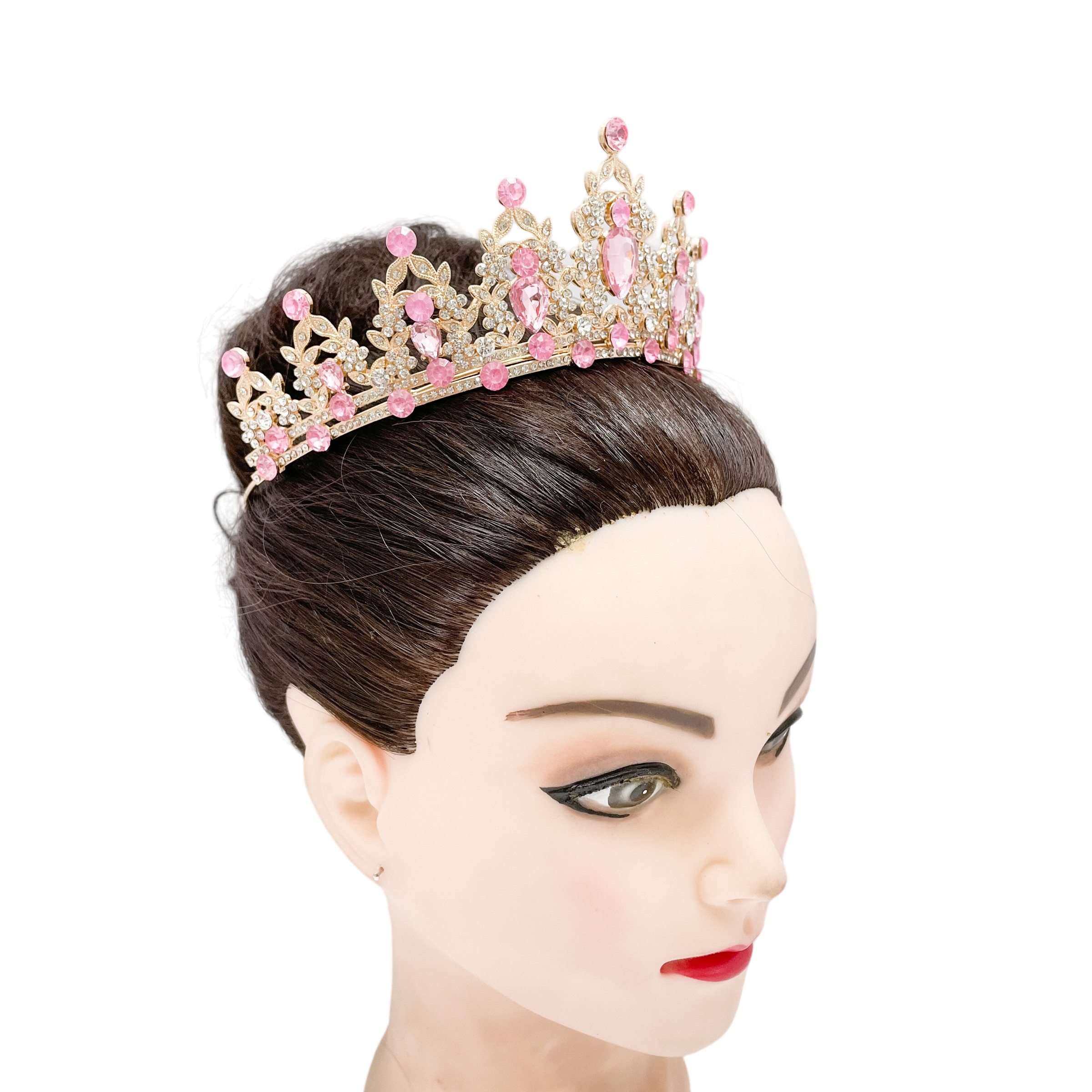 (พร้อมส่ง) เทียร่า 146 สีทอง-ชมพู งานสวย ปราณีต QCเพชรทุกเม็ด สินค้าพร้อมส่งจากไทย