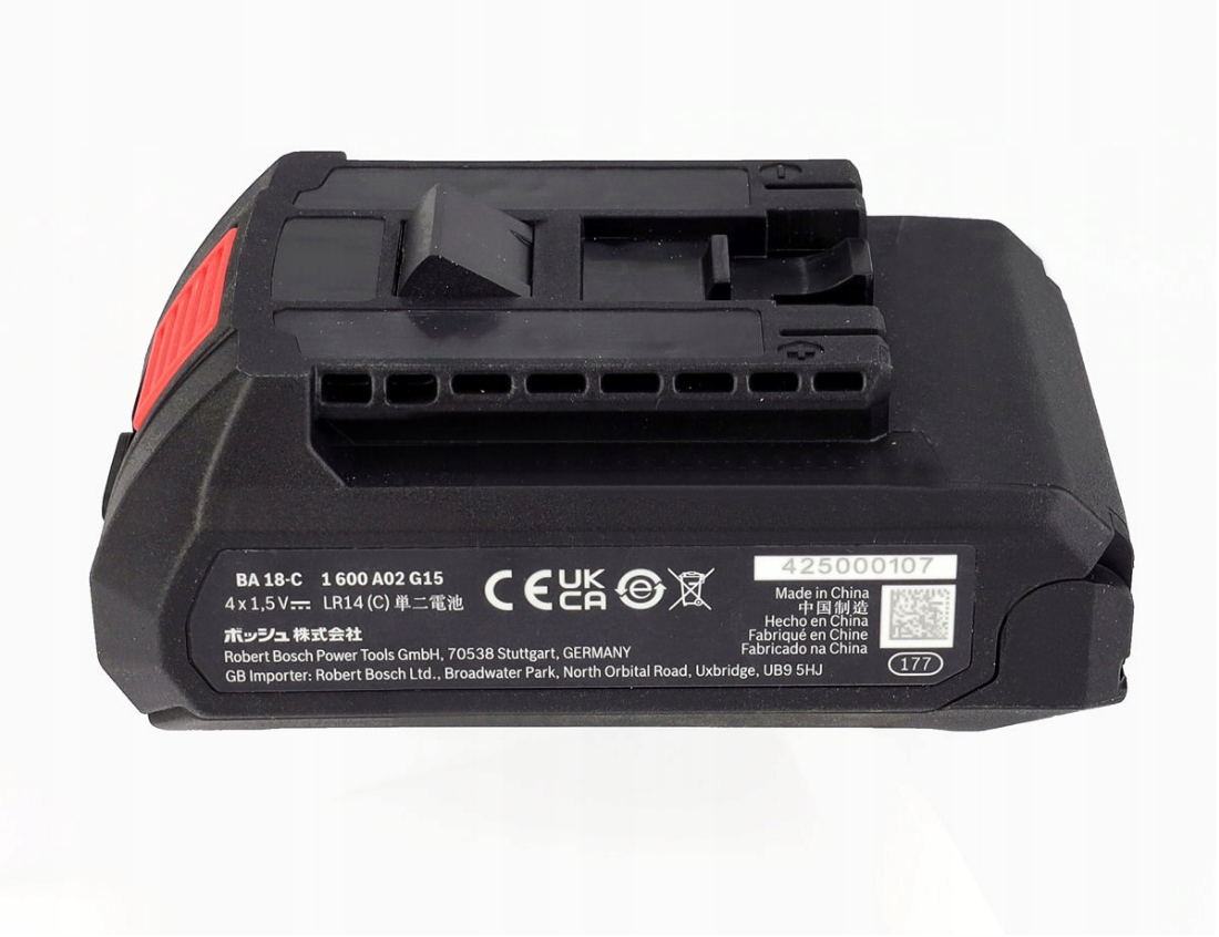 อแดปเตอร์แปลงแบต18V BA18-C BOSCH 1608M00C4B ( ใช้ถ่าน LR14 4ก้อน )