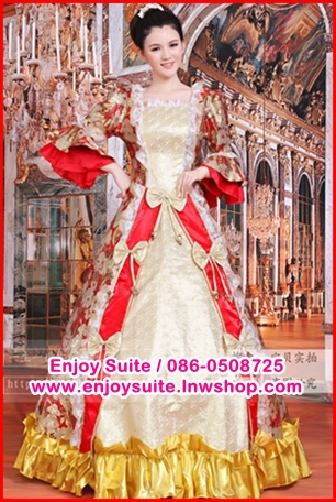 ชุดเจ้าหญิงอลิซาเบธ สีชมพู