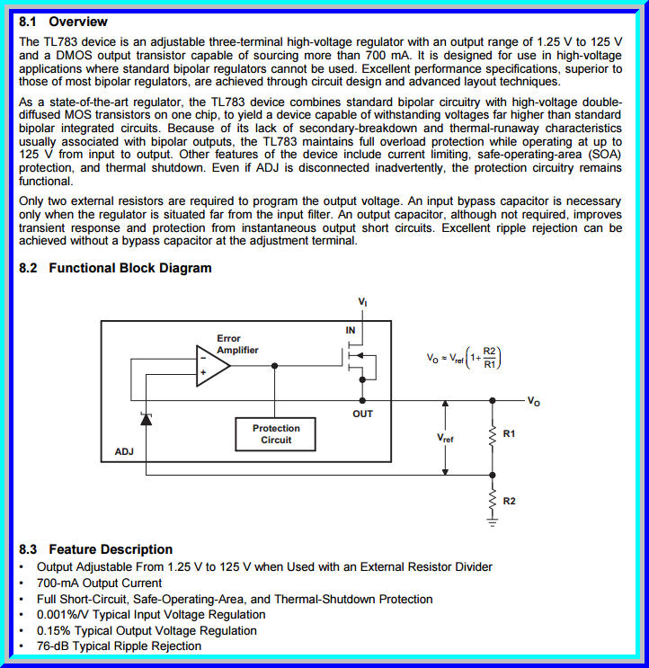 1x ไอซี TL783 High-Voltage Adjustable Regulator 125V 700mA