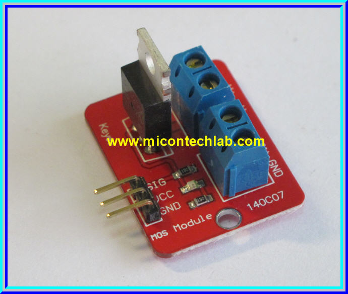 1x IRF520 เพาเวอร์มอสเฟตอิเล็กทรอนิกส์สวิตซ์ แบบ 1 ช่อง 100V 9.7A