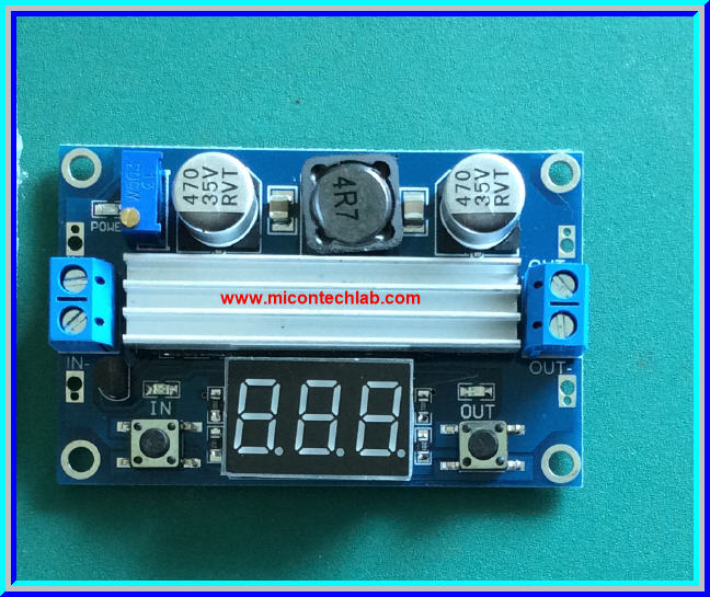 1x LTC1871 DC-DC Step up (Boost) Converter with Digital voltmeter (3.5-30Vdc 100W)