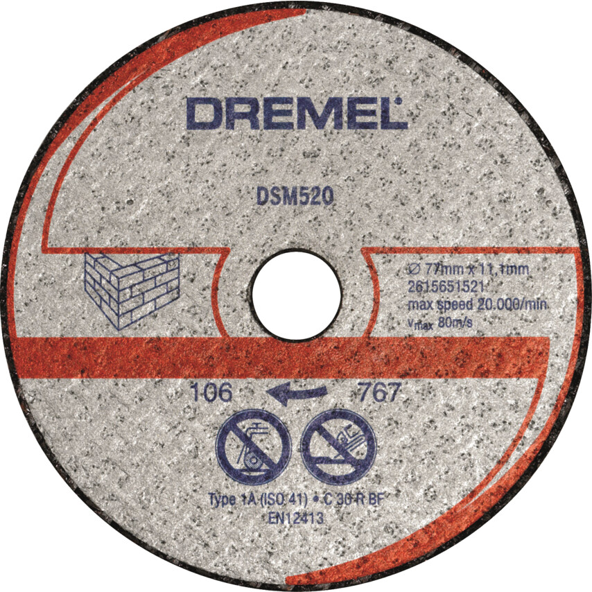 ใบเครื่องตัดอเนกประสงค์ DREMEL รุ่น DSM520 (แพคละ 2ใบ) 2615S520JA-1