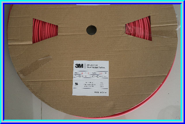 1x ท่อหด สีแดง ขนาด 4 มม. ยาว 1 เมตร ยี่ห้อ 3 M