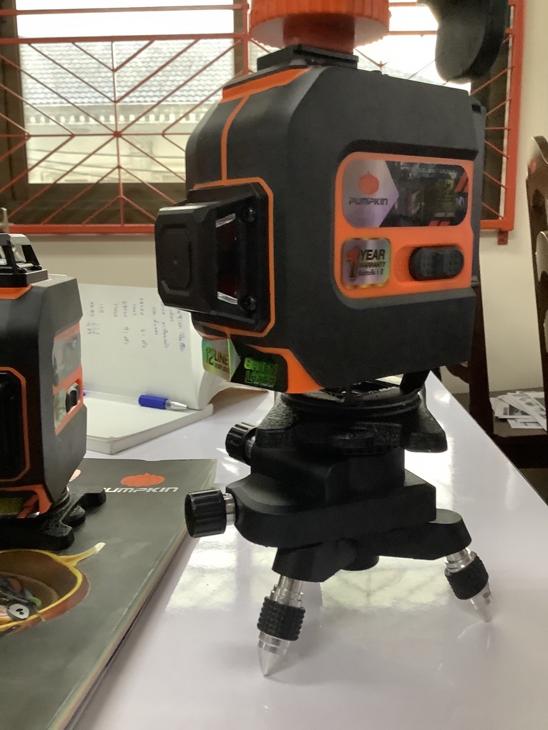 เลเซอร์12เส้น แสงเขียว PTT-3D12LSG PUMPKIN #28368