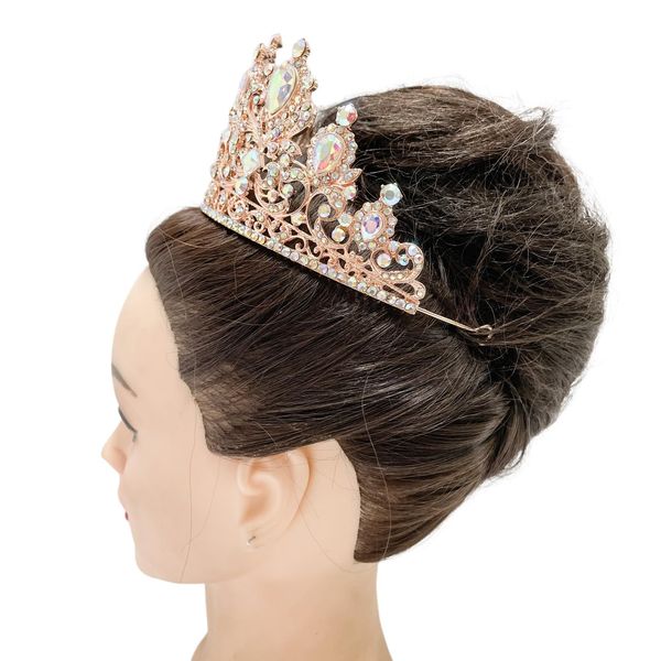 (พร้อมส่ง) เทียร่า 359 สีโรสโกลด์ งานสวย ปราณีต QCเพชรทุกเม็ด สินค้าพร้อมส่งจากไทย