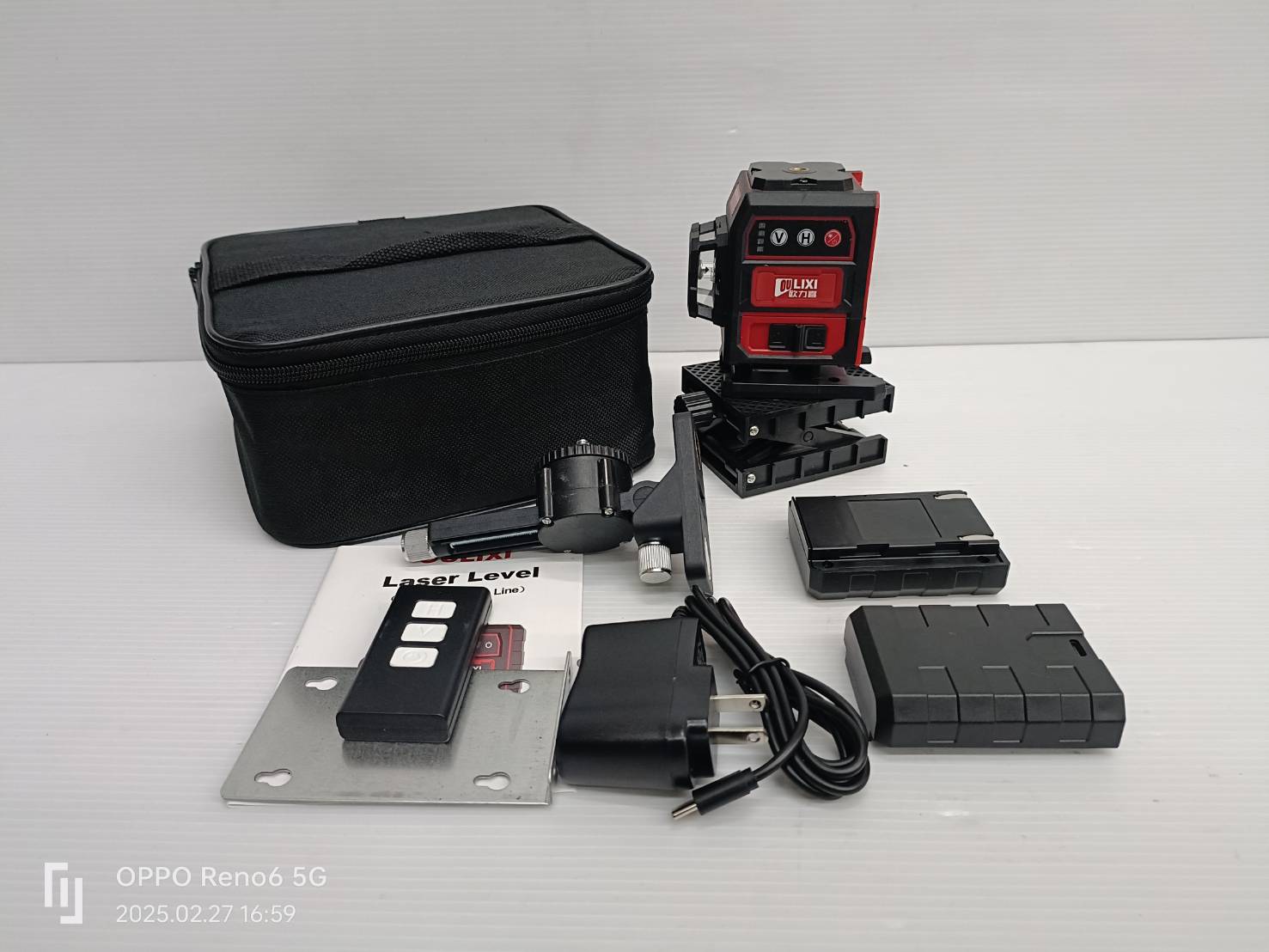 เลเซอร์12เส้น สีเขียว Mini 3D OULIXI