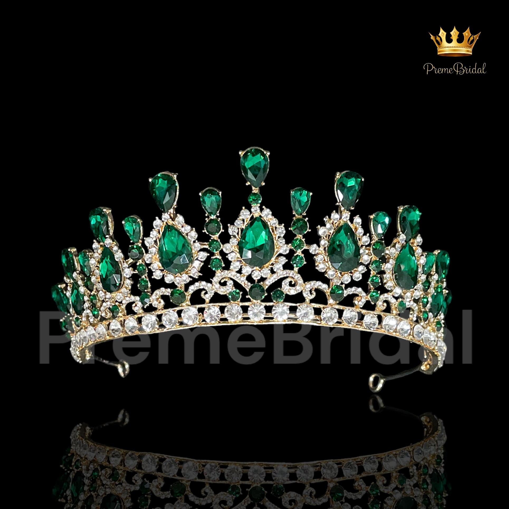 (พร้อมส่ง) เทียร่า 401 มงกุฎนางงาม งานสวย ปราณีต QCเพชรทุกเม็ด สินค้าพร้อมส่งจากไทย