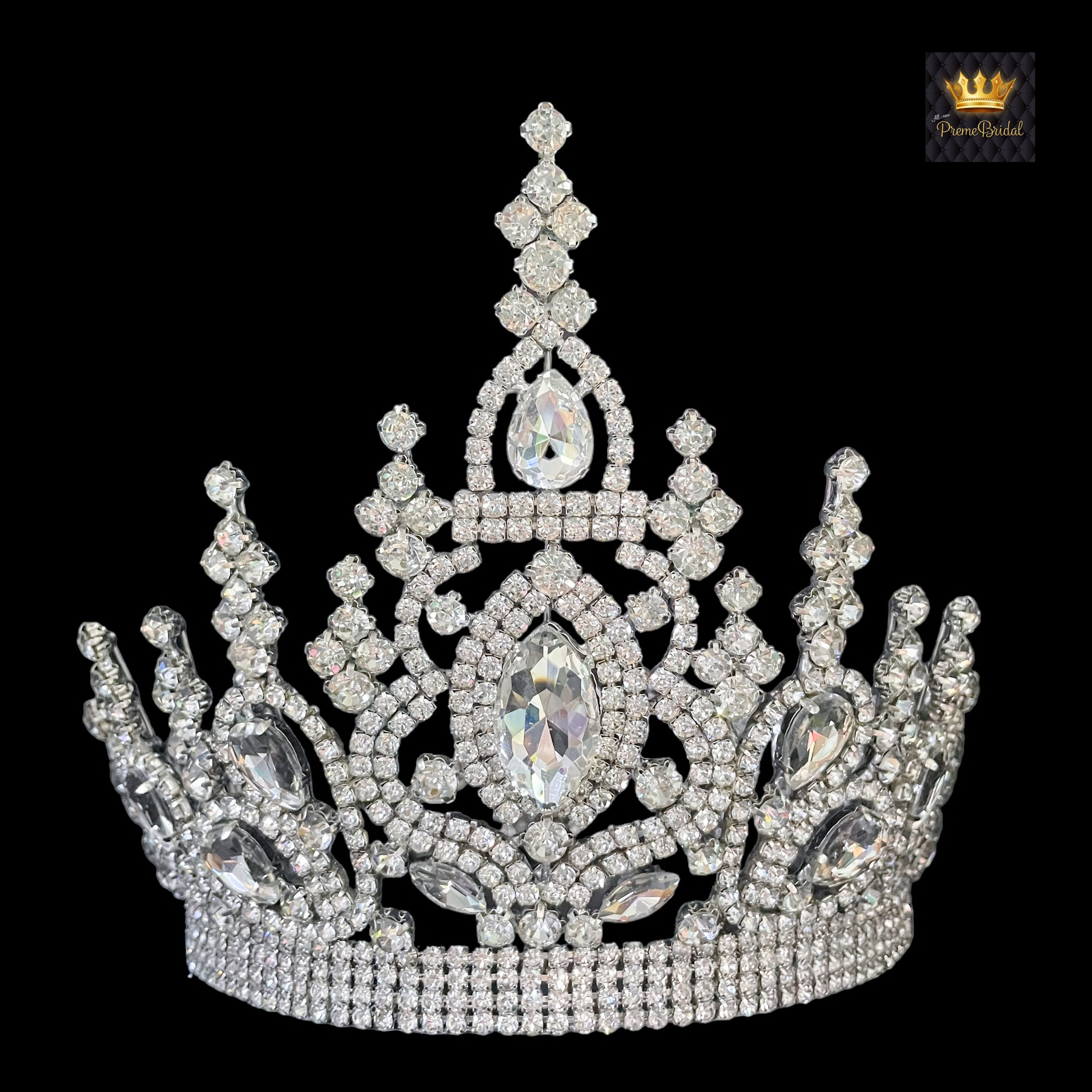 (พร้อมส่งจากไทย) มงกุฏ 108 สีขาว มงกุฎนางงาม มงกุฎเพชร มงกุฎประกวด สินค้าพร้อมส่ง ไม่ต้องรอนาน งานพรีเมี่ยม