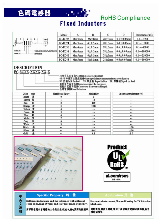 1x ขดลวดเหนี่ยวนำ 100 uH Inductor