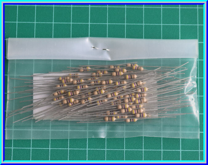 100x ตัวต้านทาน 47 Ohm 1/4 Watt 5% Royal Ohm