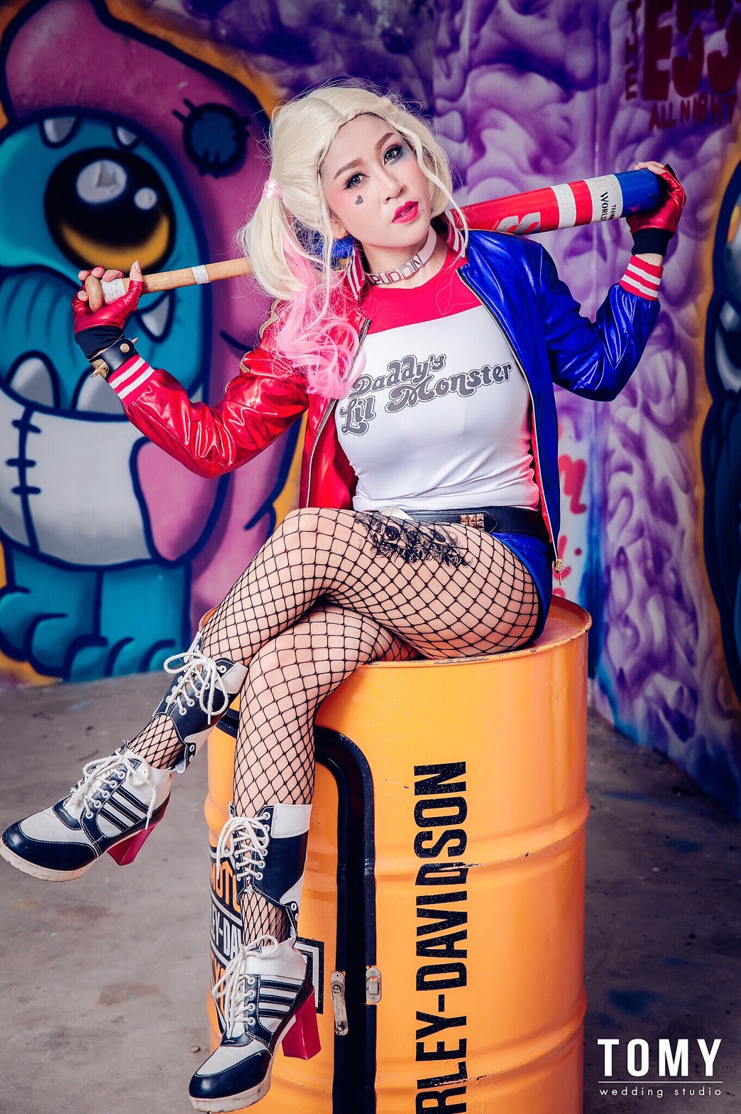 ชุด Harley Quinn / suicide squad 2016 / ชุดฮารี่ควิน