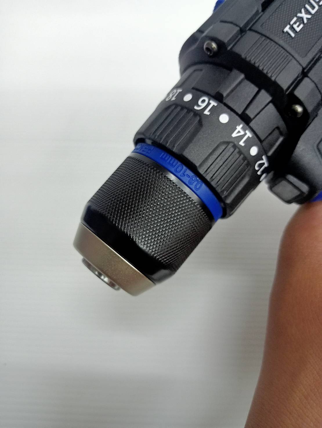 TEXUS BULL สว่านกระแทกไร้สาย คอสั้น 55Nm 20V แบตเตอรี่ 2.0Ahx2 Impact Drill TX-9633