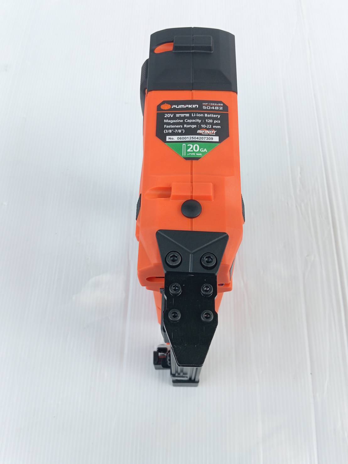 เครื่องยิงตะปูไร้สาย20V 1022J INF-1022JSB PUMPKIN (เครื่องเปล่า) 50482