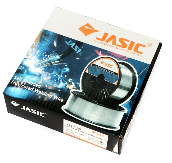 ลวดเชื่อมฟลักซ์คอร์ 0.8mm. 5Kg. E71T-GS JASIC