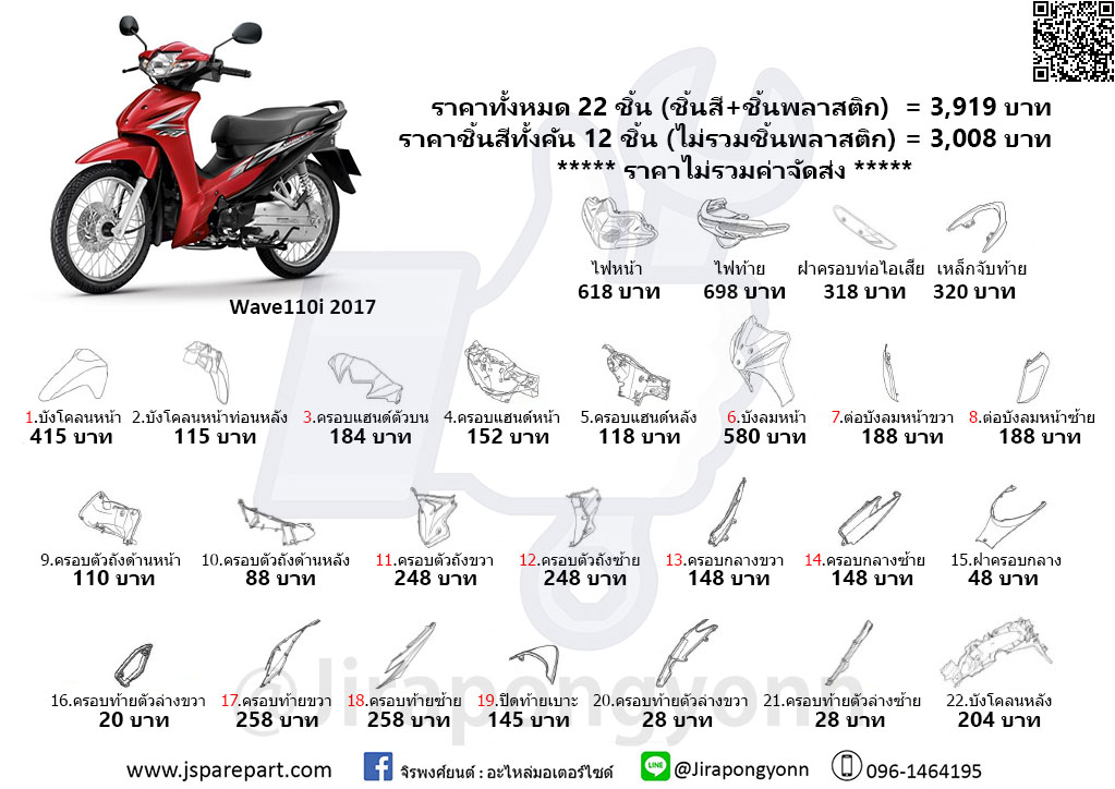 ชุดสี Wave110i (2017)