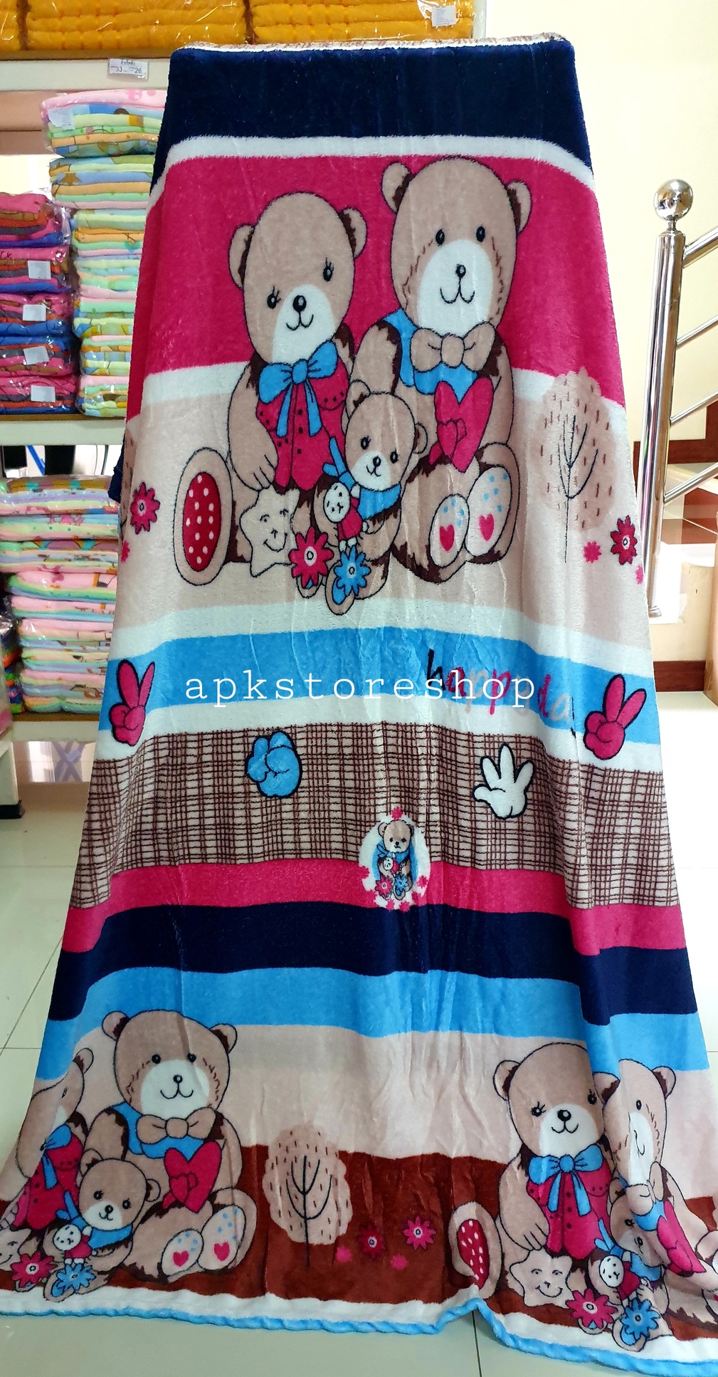 ขายส่ง ผ้าห่มนาโน แบบบาง #APK57-ลายการ์ตูน ส่ง 57 บาท