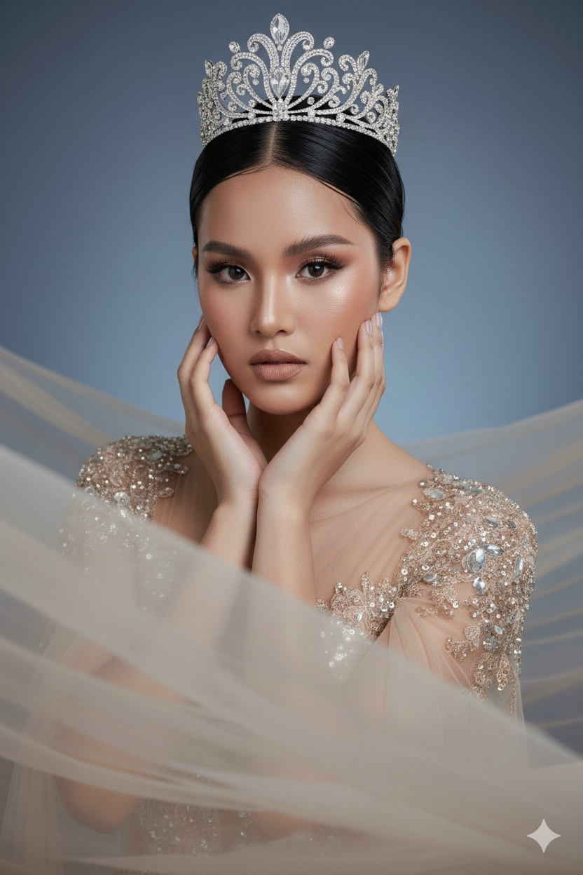 (พร้อมส่ง) เทียร่า 434 มงกุฎนางงาม งานสวย ปราณีต QCเพชรทุกเม็ด สินค้าพร้อมส่งจากไทย