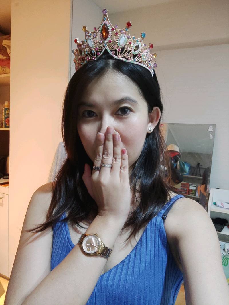 (พร้อมส่ง) เทียร่า 303 พลอยรวมสี มงกุฎนางงาม งานสวย ปราณีต QCเพชรทุกเม็ด สินค้าพร้อมส่งจากไทย