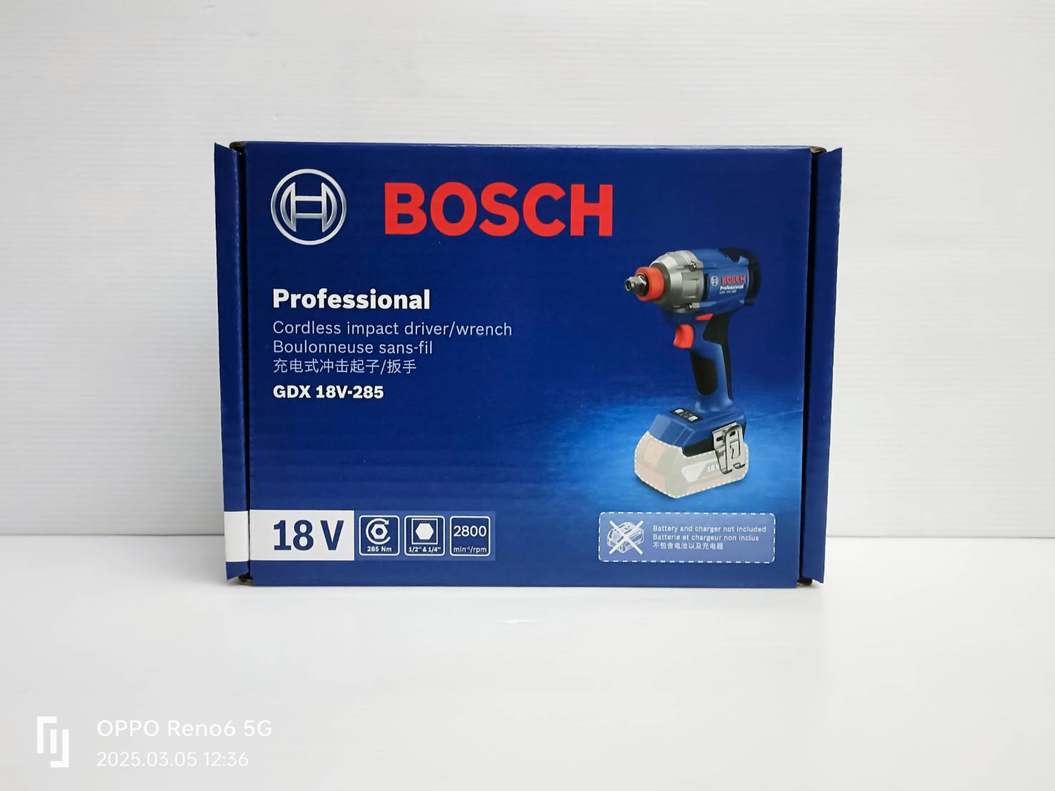 บล็อกแบต1/2 (2in1) GDX18V-285 BOSCH 06019N21L0 SOLO