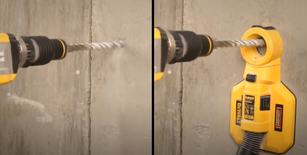 DEWALT อุปกรณ์เสริมดูดฝุ่น DWH050-XJ ใช้กับสว่านที่มีขนาด 38-52 มม.