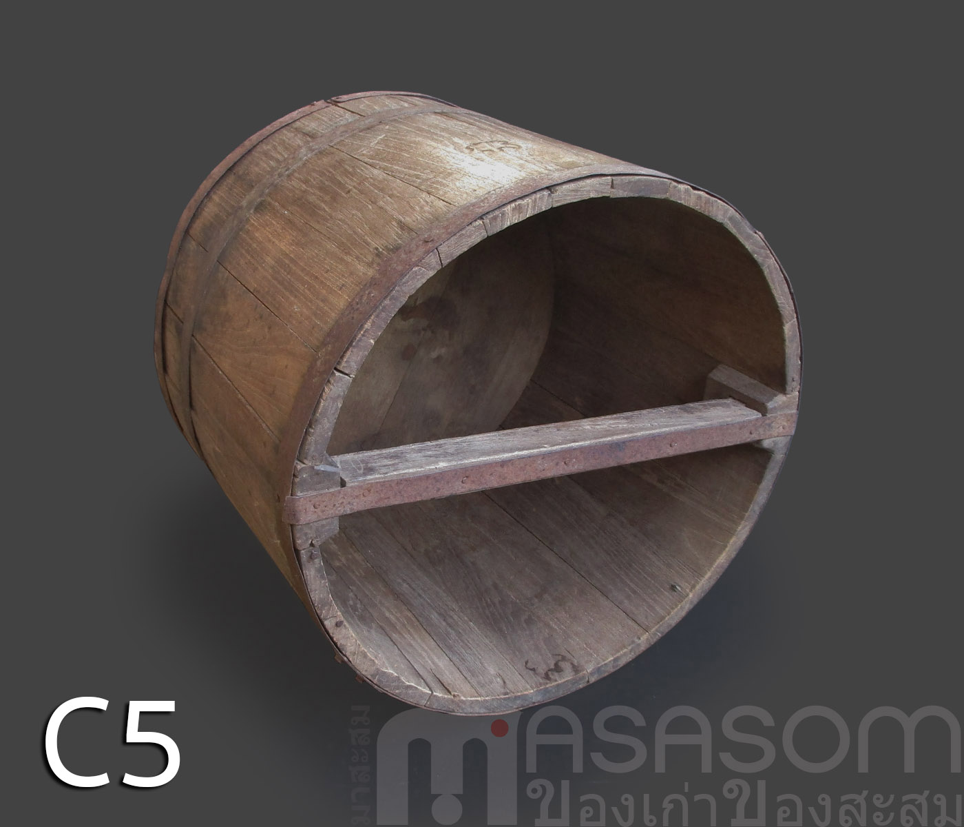 ถังไม้ตวงข้าวโบราณขนาด 20 ลิตร